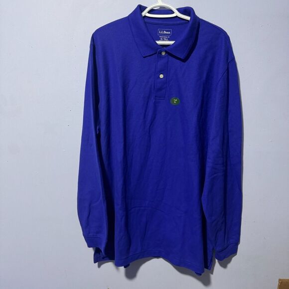 LL. Bean men's blue XL Tall polo new with tag long‎ sleeve - Picture 1 of 6